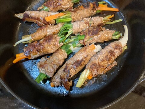 葉玉ねぎの肉巻き